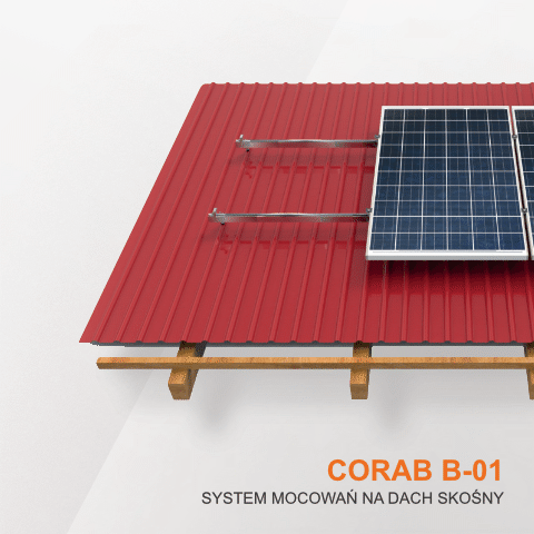 Corab B-01 system mocowania dachy skośne