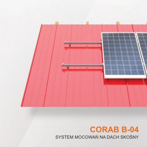 Corab B-04 system mocowania dachy skośne